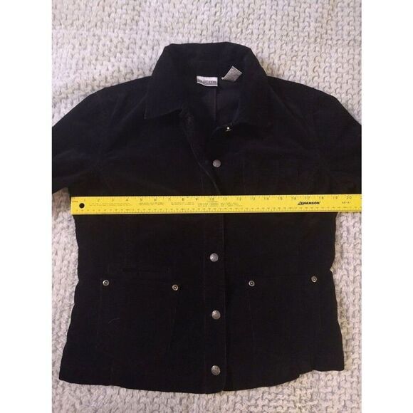 Chico's Black size one corduroy jacket - Picture 8 of 8